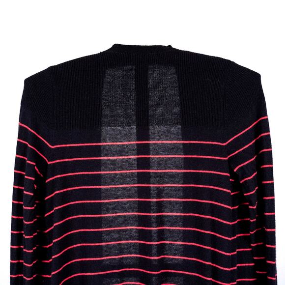 Talbots Cotton Cashmere Blend Blue Striped Cardigan Women's SMALL Casual Classic - Picture 5 of 7